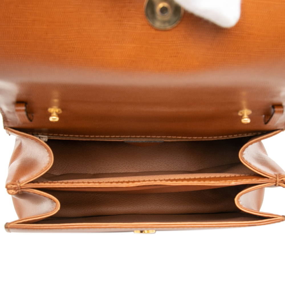 Pre-Loved Celine Embossed Leather Top Handle Bag - Picture 4 of 6